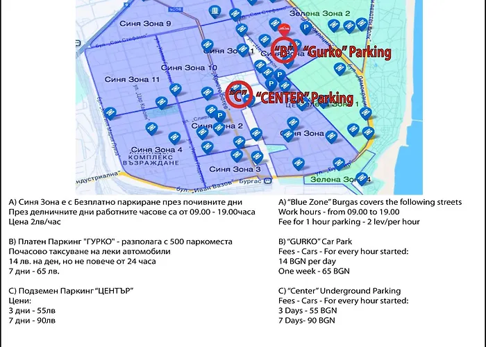 2 Bedrooms - Downtown - Excellent Location Burgas